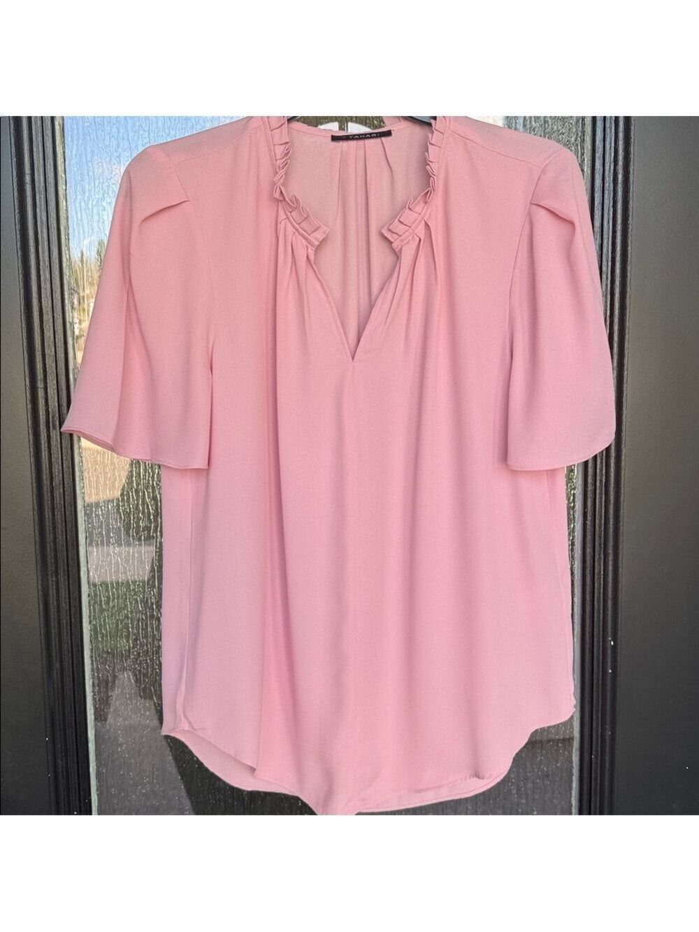T Tahari Soft Pink Blouse - Picture 7 of 8